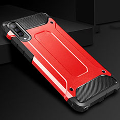 Silikon Hülle Handyhülle und Kunststoff Schutzhülle Tasche R01 für Samsung Galaxy A70 Rot