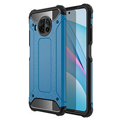 Silikon Hülle Handyhülle und Kunststoff Schutzhülle Tasche R01 für Xiaomi Mi 10T Lite 5G Hellblau