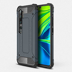Silikon Hülle Handyhülle und Kunststoff Schutzhülle Tasche R01 für Xiaomi Mi Note 10 Blau