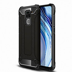 Silikon Hülle Handyhülle und Kunststoff Schutzhülle Tasche R01 für Xiaomi Redmi 10X 4G Schwarz