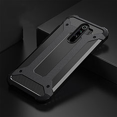 Silikon Hülle Handyhülle und Kunststoff Schutzhülle Tasche R01 für Xiaomi Redmi Note 8 Pro Schwarz