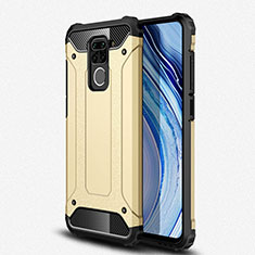 Silikon Hülle Handyhülle und Kunststoff Schutzhülle Tasche R01 für Xiaomi Redmi Note 9 Gold