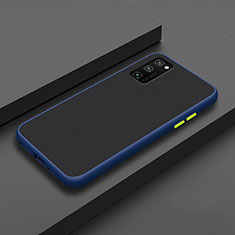 Silikon Hülle Handyhülle und Kunststoff Schutzhülle Tasche R02 für Huawei Honor V30 5G Blau