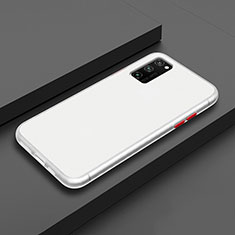 Silikon Hülle Handyhülle und Kunststoff Schutzhülle Tasche R02 für Huawei Honor V30 5G Weiß