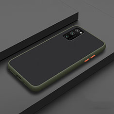 Silikon Hülle Handyhülle und Kunststoff Schutzhülle Tasche R02 für Huawei Honor View 30 5G Cyan