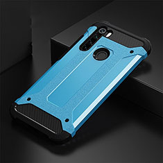 Silikon Hülle Handyhülle und Kunststoff Schutzhülle Tasche R02 für Xiaomi Redmi Note 8T Hellblau