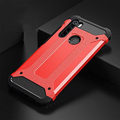 Silikon Hülle Handyhülle und Kunststoff Schutzhülle Tasche R02 für Xiaomi Redmi Note 8T Rot