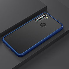 Silikon Hülle Handyhülle und Kunststoff Schutzhülle Tasche R03 für Xiaomi Redmi Note 8 (2021) Blau