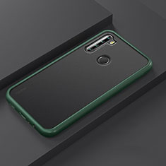 Silikon Hülle Handyhülle und Kunststoff Schutzhülle Tasche R03 für Xiaomi Redmi Note 8 (2021) Cyan