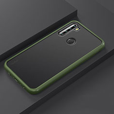 Silikon Hülle Handyhülle und Kunststoff Schutzhülle Tasche R03 für Xiaomi Redmi Note 8 (2021) Grün