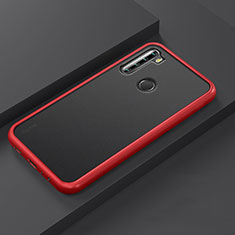 Silikon Hülle Handyhülle und Kunststoff Schutzhülle Tasche R03 für Xiaomi Redmi Note 8 (2021) Rot