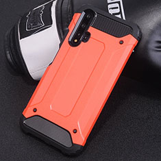 Silikon Hülle Handyhülle und Kunststoff Schutzhülle Tasche R04 für Huawei Nova 5 Rot