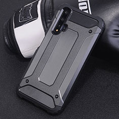 Silikon Hülle Handyhülle und Kunststoff Schutzhülle Tasche R04 für Huawei Nova 5 Schwarz