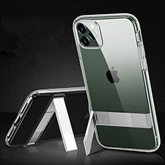Silikon Hülle Handyhülle und Kunststoff Schutzhülle Tasche S01 für Apple iPhone 11 Pro Max Klar