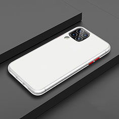Silikon Hülle Handyhülle und Kunststoff Schutzhülle Tasche U01 für Huawei Nova 6 SE Weiß