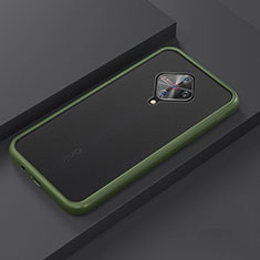 Silikon Hülle Handyhülle und Kunststoff Schutzhülle Tasche U01 für Vivo S1 Pro Grün