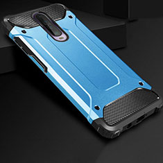 Silikon Hülle Handyhülle und Kunststoff Schutzhülle Tasche U01 für Xiaomi Redmi K30 5G Hellblau