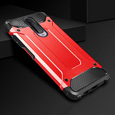 Silikon Hülle Handyhülle und Kunststoff Schutzhülle Tasche U01 für Xiaomi Redmi K30 5G Rot