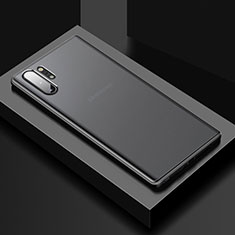 Silikon Hülle Handyhülle und Kunststoff Schutzhülle Tasche U02 für Samsung Galaxy Note 10 Plus Schwarz