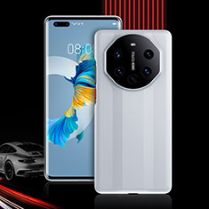 Silikon Hülle Handyhülle und Kunststoff Schutzhülle Tasche Vorder und Rückseite 360 Grad Ganzkörper R01 für Huawei Mate 40E Pro 4G Weiß