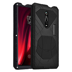 Silikon Hülle Handyhülle und Kunststoff Schutzhülle Tasche Vorder und Rückseite 360 Grad Ganzkörper R01 für Xiaomi Redmi K20 Schwarz