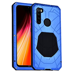 Silikon Hülle Handyhülle und Kunststoff Schutzhülle Tasche Vorder und Rückseite 360 Grad Ganzkörper R01 für Xiaomi Redmi Note 8T Blau