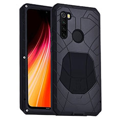 Silikon Hülle Handyhülle und Kunststoff Schutzhülle Tasche Vorder und Rückseite 360 Grad Ganzkörper R01 für Xiaomi Redmi Note 8T Schwarz