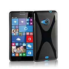 Silikon Hülle Handyhülle X-Line Schutzhülle für Microsoft Lumia 535 Schwarz