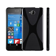 Silikon Hülle Handyhülle X-Line Schutzhülle für Microsoft Lumia 650 Schwarz