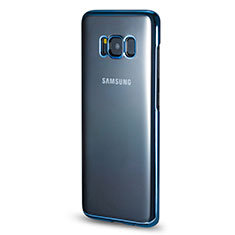 Silikon Hülle Rahmen Schutzhülle Durchsichtig Transparent für Samsung Galaxy S8 Blau