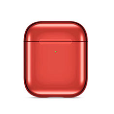 Silikon Hülle Schutzhülle Skin mit Karabiner für AirPods Ladekoffer C07 Rot