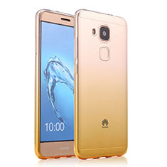 Silikon Hülle Ultra Dünn Schutzhülle Durchsichtig Farbverlauf für Huawei G9 Plus Gelb