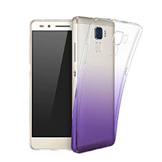 Silikon Hülle Ultra Dünn Schutzhülle Durchsichtig Farbverlauf für Huawei Honor 5C Violett