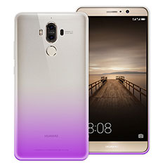Silikon Hülle Ultra Dünn Schutzhülle Durchsichtig Farbverlauf für Huawei Mate 9 Violett
