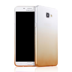 Silikon Hülle Ultra Dünn Schutzhülle Durchsichtig Farbverlauf für Samsung Galaxy A9 (2016) A9000 Gelb