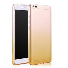 Silikon Hülle Ultra Dünn Schutzhülle Durchsichtig Farbverlauf für Xiaomi Mi 5C Gelb