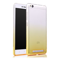Silikon Hülle Ultra Dünn Schutzhülle Durchsichtig Farbverlauf für Xiaomi Redmi 3 Gelb