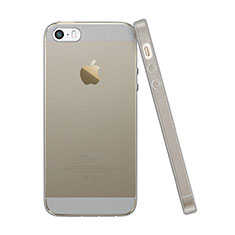Silikon Hülle Ultra Dünn Schutzhülle Durchsichtig Transparent für Apple iPhone 5 Grau