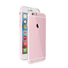 Silikon Hülle Ultra Dünn Schutzhülle Durchsichtig Transparent für Apple iPhone 6S Rosa