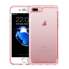 Silikon Hülle Ultra Dünn Schutzhülle Durchsichtig Transparent für Apple iPhone 8 Plus Rosa