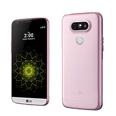 Silikon Hülle Ultra Dünn Schutzhülle Durchsichtig Transparent für LG G5 Rosa