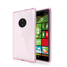 Silikon Hülle Ultra Dünn Schutzhülle Durchsichtig Transparent für Nokia Lumia 830 Rosa