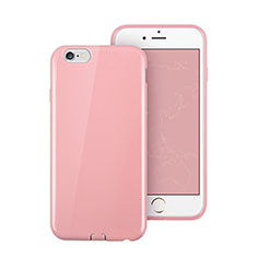Silikon Schutzhülle Gummi Tasche für Apple iPhone 6 Rosa