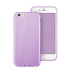 Silikon Schutzhülle Gummi Tasche für Apple iPhone 6 Violett