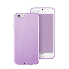 Silikon Schutzhülle Gummi Tasche für Apple iPhone 6S Plus Violett
