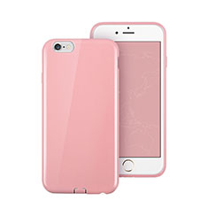 Silikon Schutzhülle Gummi Tasche für Apple iPhone 6S Rosa