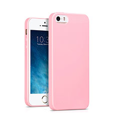 Silikon Schutzhülle Gummi Tasche für Apple iPhone SE Rosa