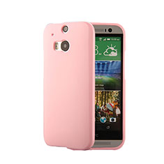 Silikon Schutzhülle Gummi Tasche für HTC One M8 Rosa