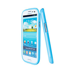 Silikon Schutzhülle Gummi Tasche für Samsung Galaxy S3 4G i9305 Blau