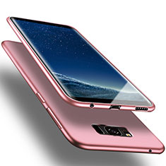 Silikon Schutzhülle Gummi Tasche für Samsung Galaxy S8 Rosegold